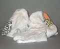 Picture of White Knit Wiping Rag that are lightweight cotton blends cut to provide a primarily white wiping rag.